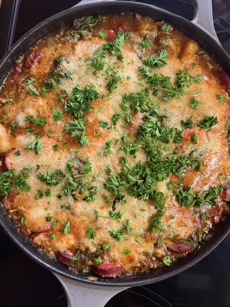 Sausage and Gnocchi Bake