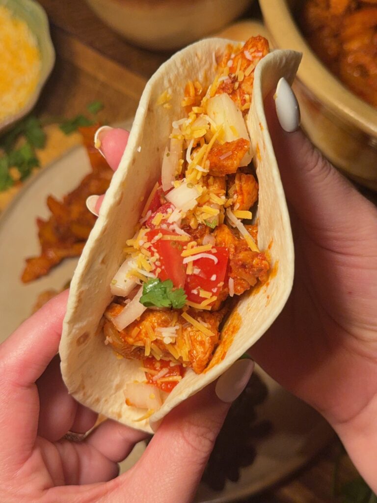 Chicken and chorizo fajitas